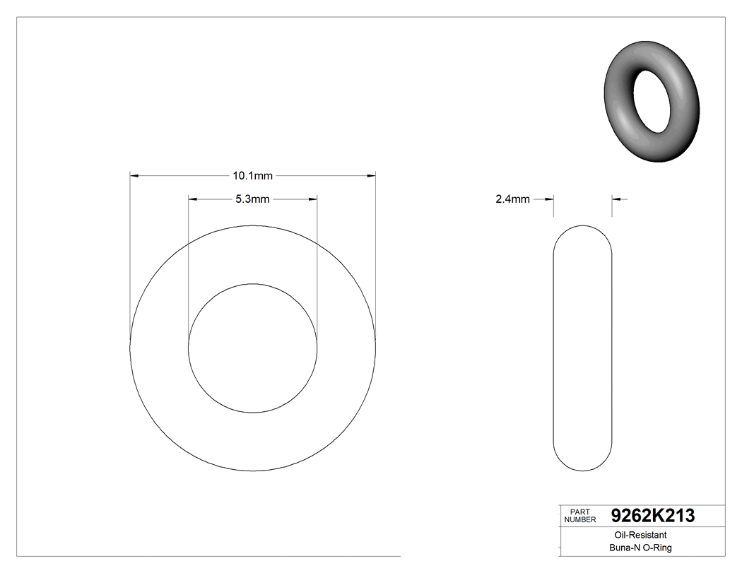 Technical drawing - 9262K213